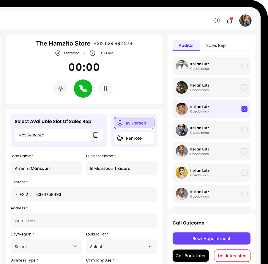 Auditor dashboard